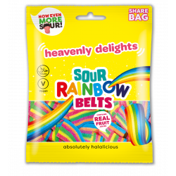 Sour Rainbow Belts (140gr Share Bag)